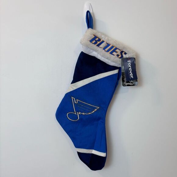 NHL St Lou’s Blues Forever Collectibles New with tags Christmas Stocking - Picture 1 of 11